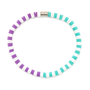 Pura Vida Seascape Vinyl Disc Stretch Bracelet