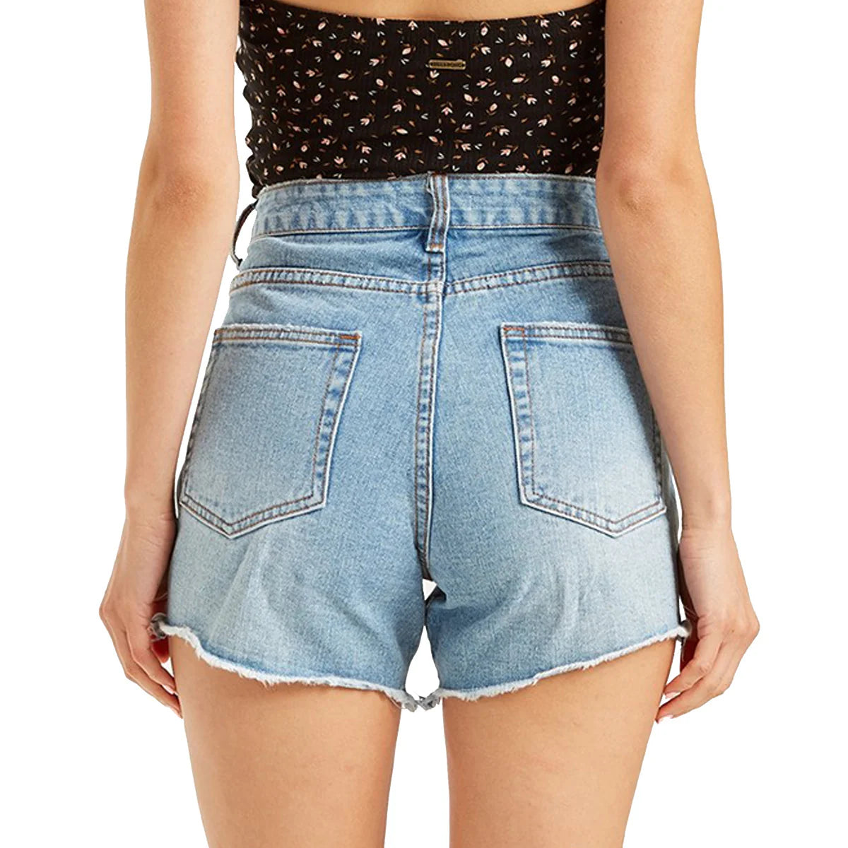 Billabong How Bout That Women's Denim Shorts - Blue