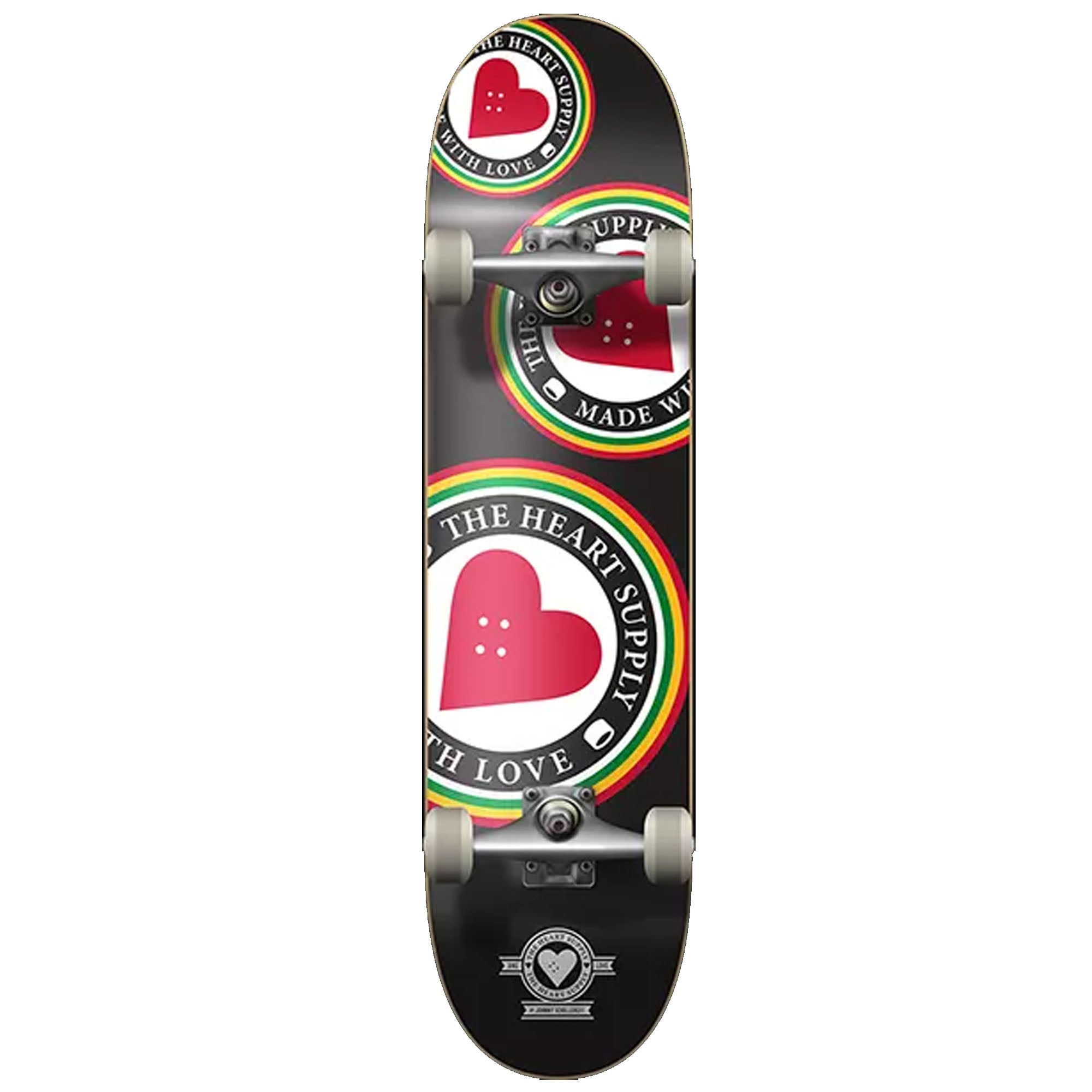 The Heart Supply Orbit Logo 8.0" Complete Skateboard - Black