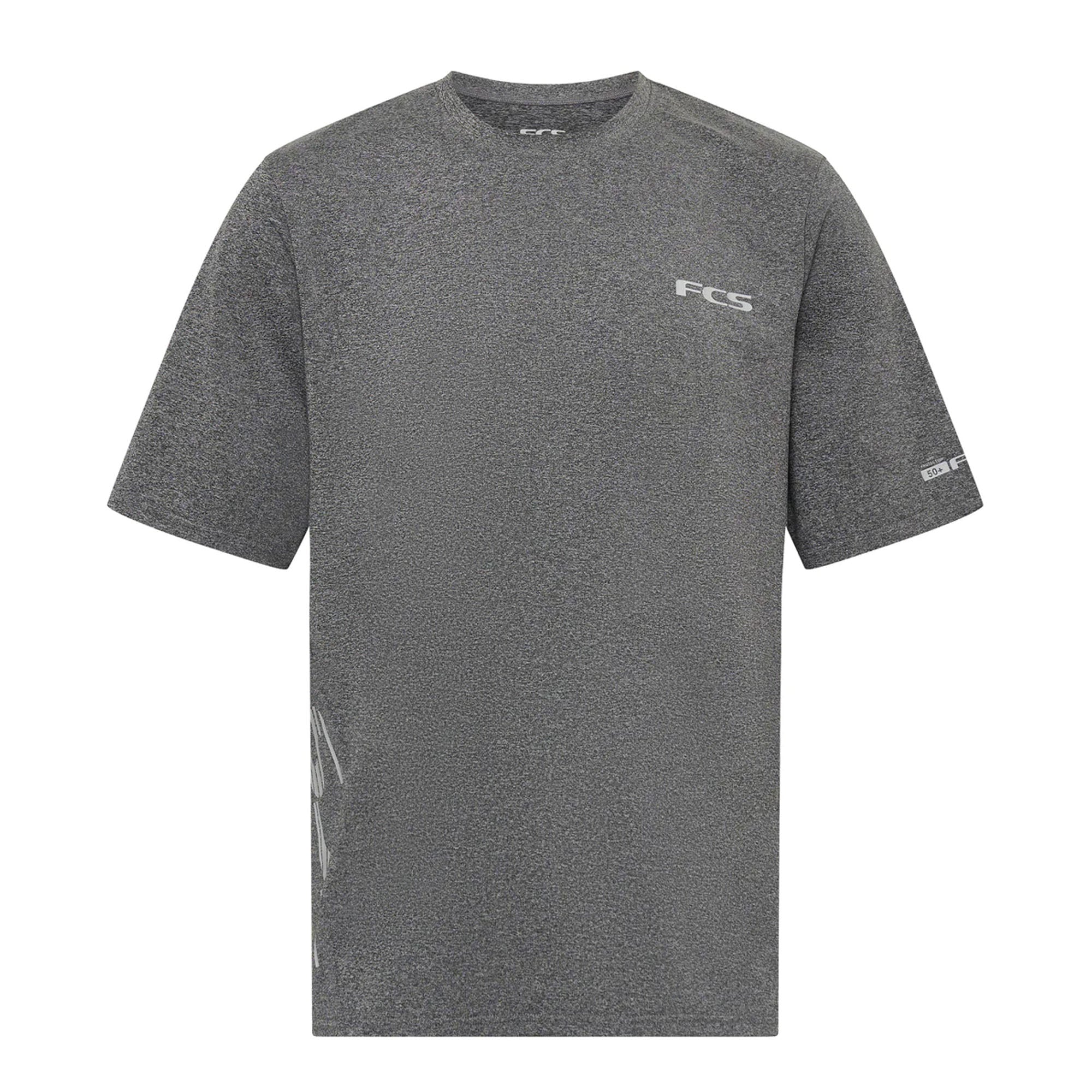 FCS UV Surf Tee Men's S/S Rashguard - Grey