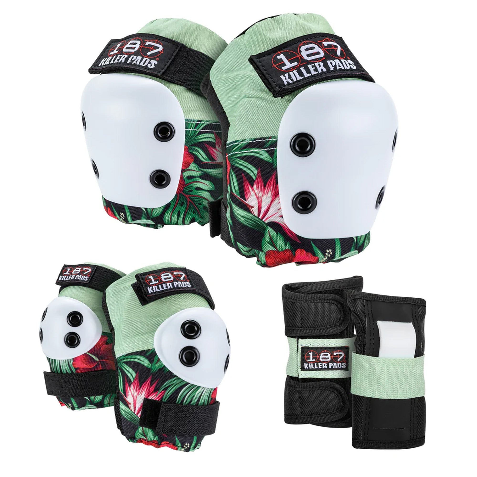 187 Killer Pads 6-Pack Youth Pad Set - Hibiscus