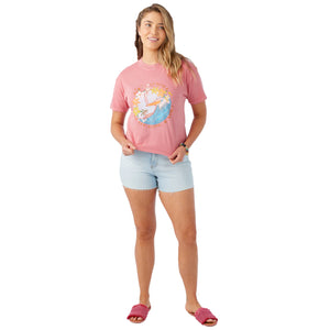 O'Neill High Tide Women's S/S T-Shirt - Coral