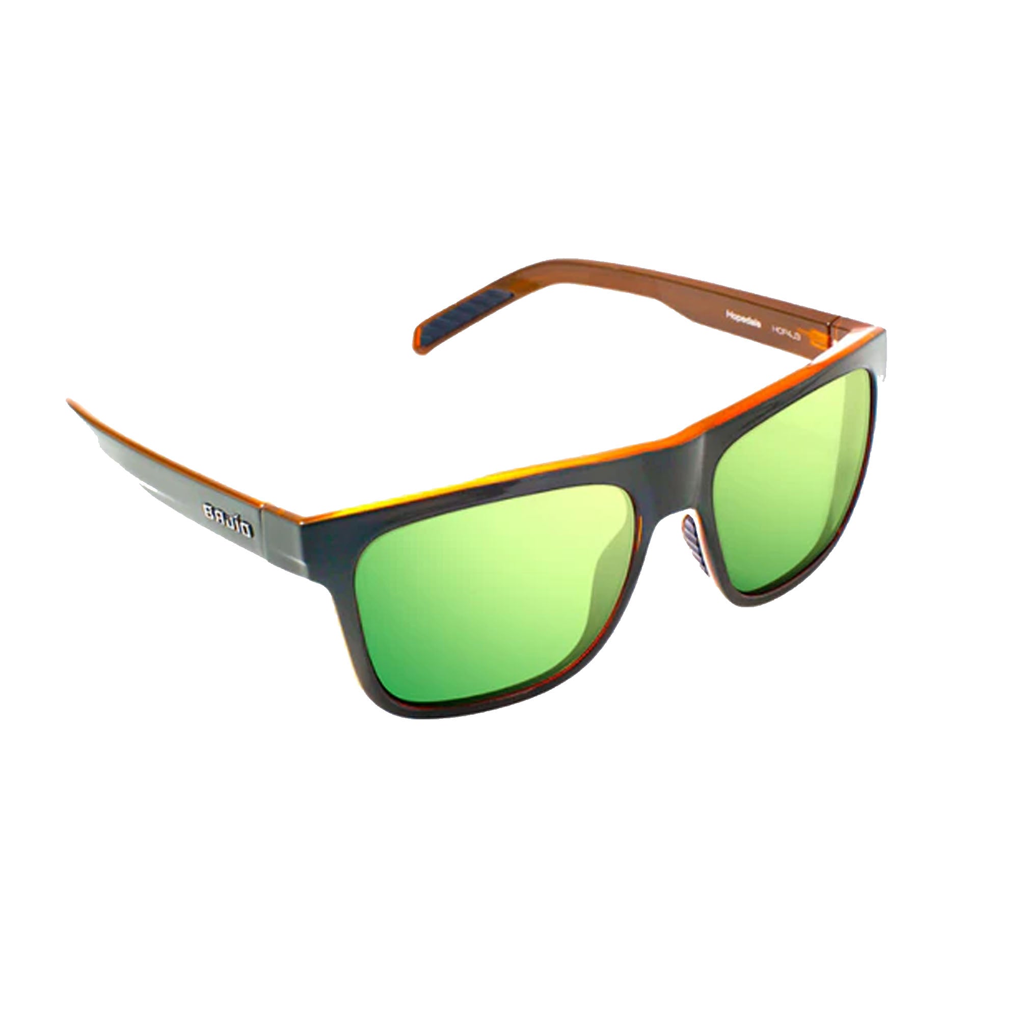 Bajio Hopedale Large Men's Sunglasses - Green Mango Gloss/Green Mirror Polarized