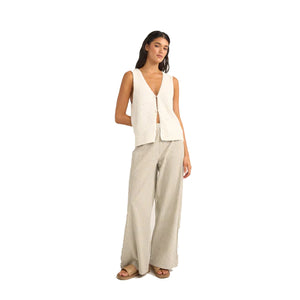 Rhythm Valley Stripe Wide Leg Women's Pants - Ivy