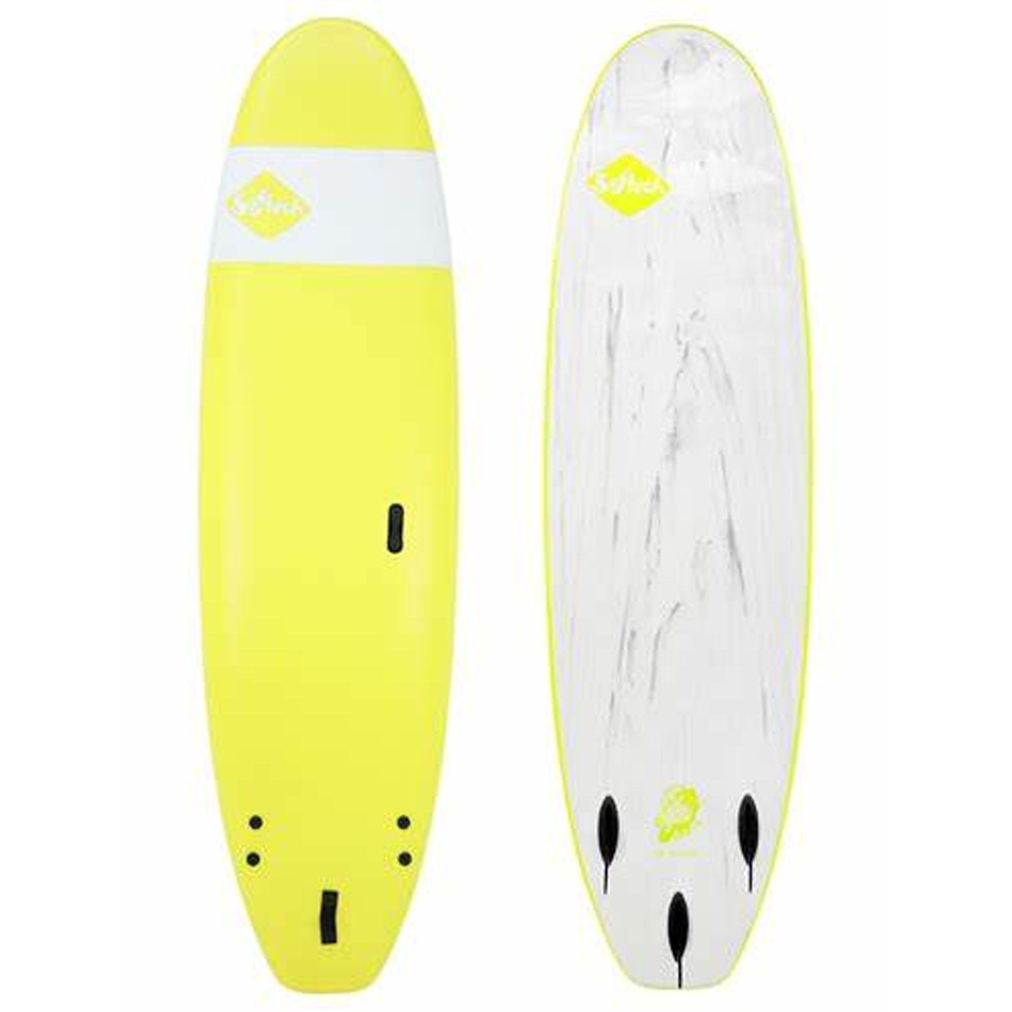 Softech Roller 8'4 Soft Surfboard - Ice Yellow