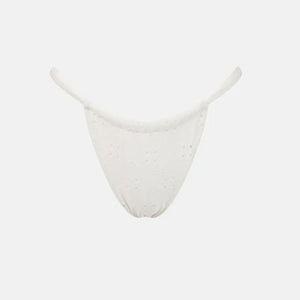 Rhythm Brighton Eyelet Soft Side Itsy Women's Bikini Bottoms - Ivory