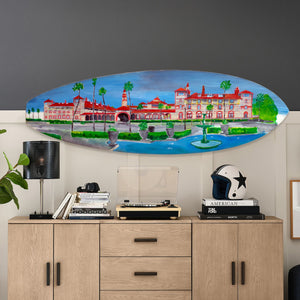 Justin Melton Flagler College Artwork Surfboard