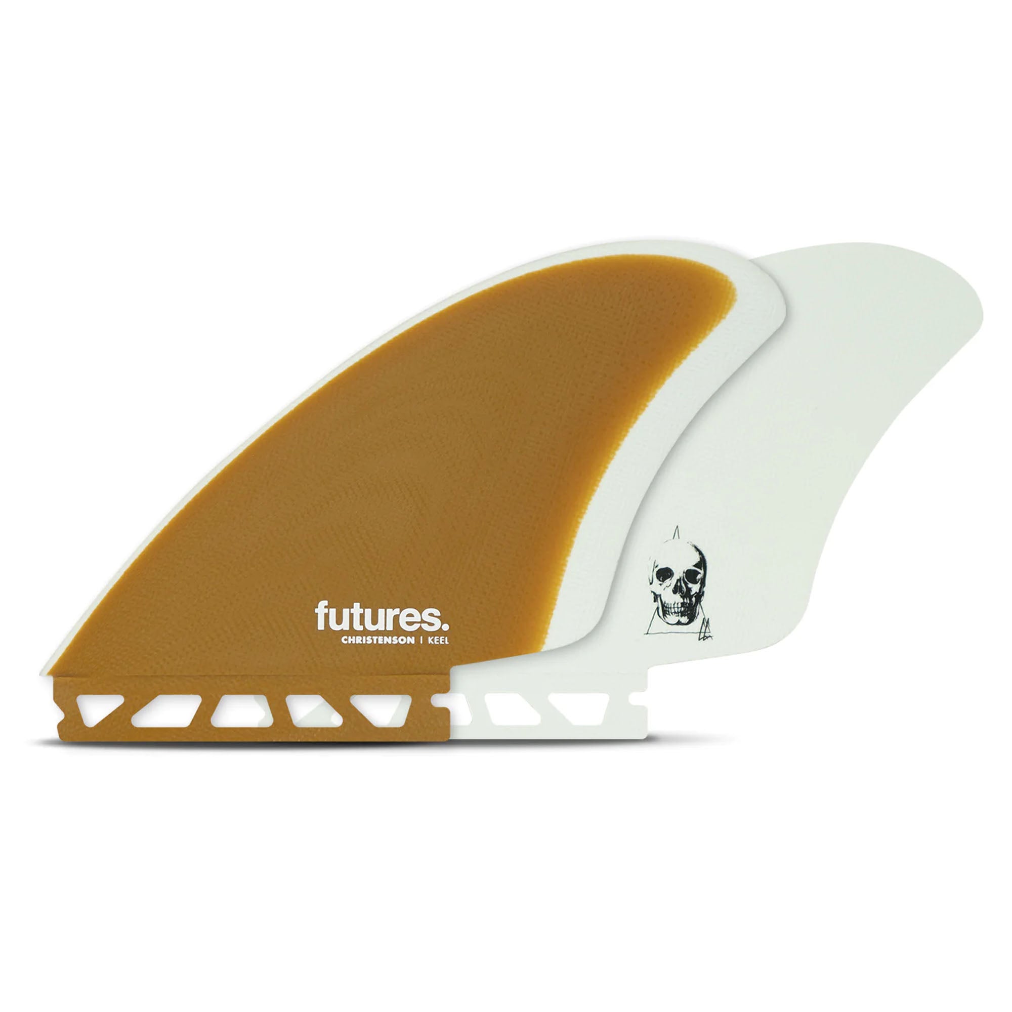 Futures Christenson Keel Twin Surfboard Fins - Brown