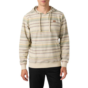 O'Neill Bravado Stripe Men's L/S Pullover Hoodie - Khaki