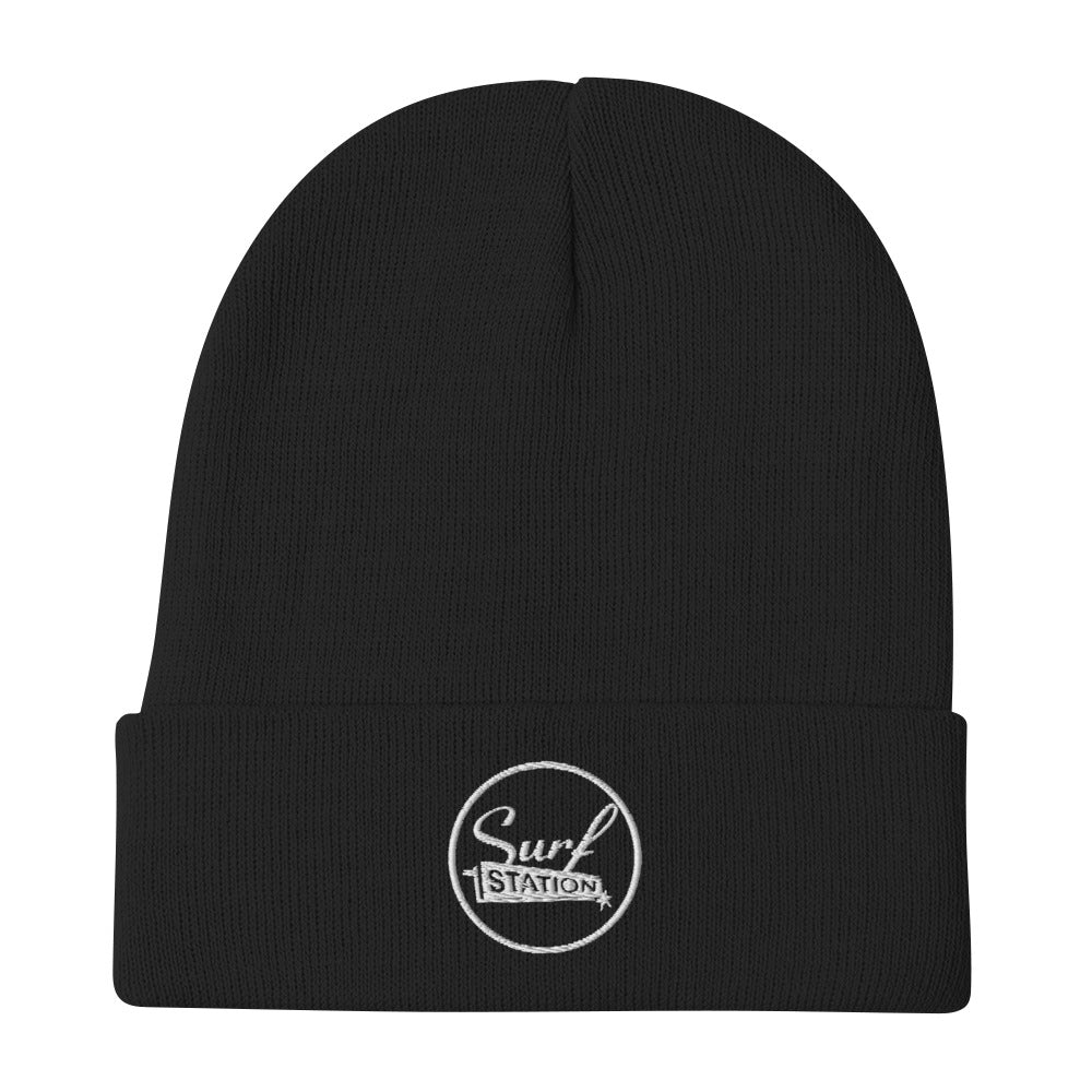 Surf Station Vegas White Embroidered Beanie