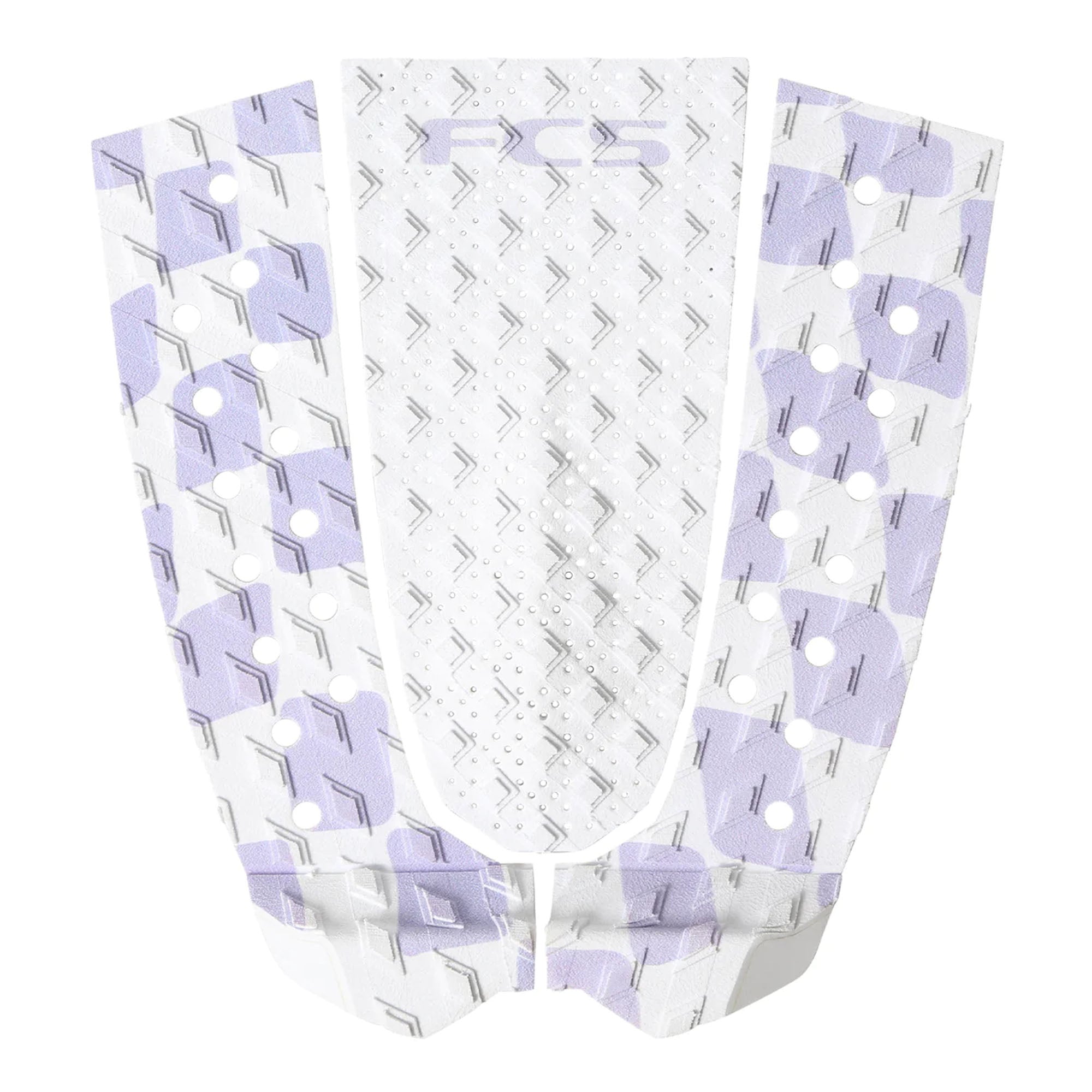 FCS Caroline Marks Surfboard Traction Pad - Lavendar/White