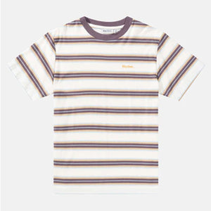 Rhythm Everyday Stripe Men's S/S T-Shirt - Latte