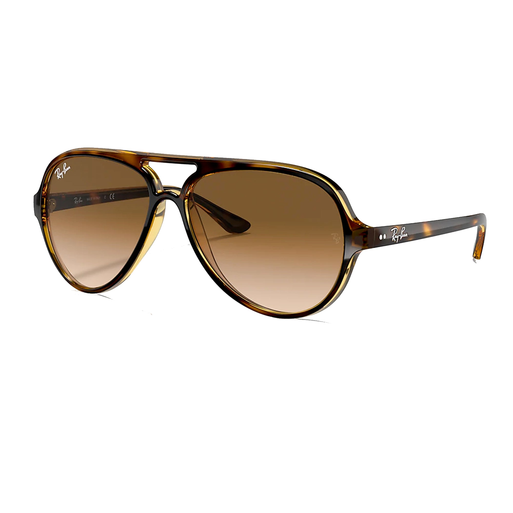 Ray-Ban Cats 5000 Women's Sunglasses - Light Havana/Clear Gradient Brown