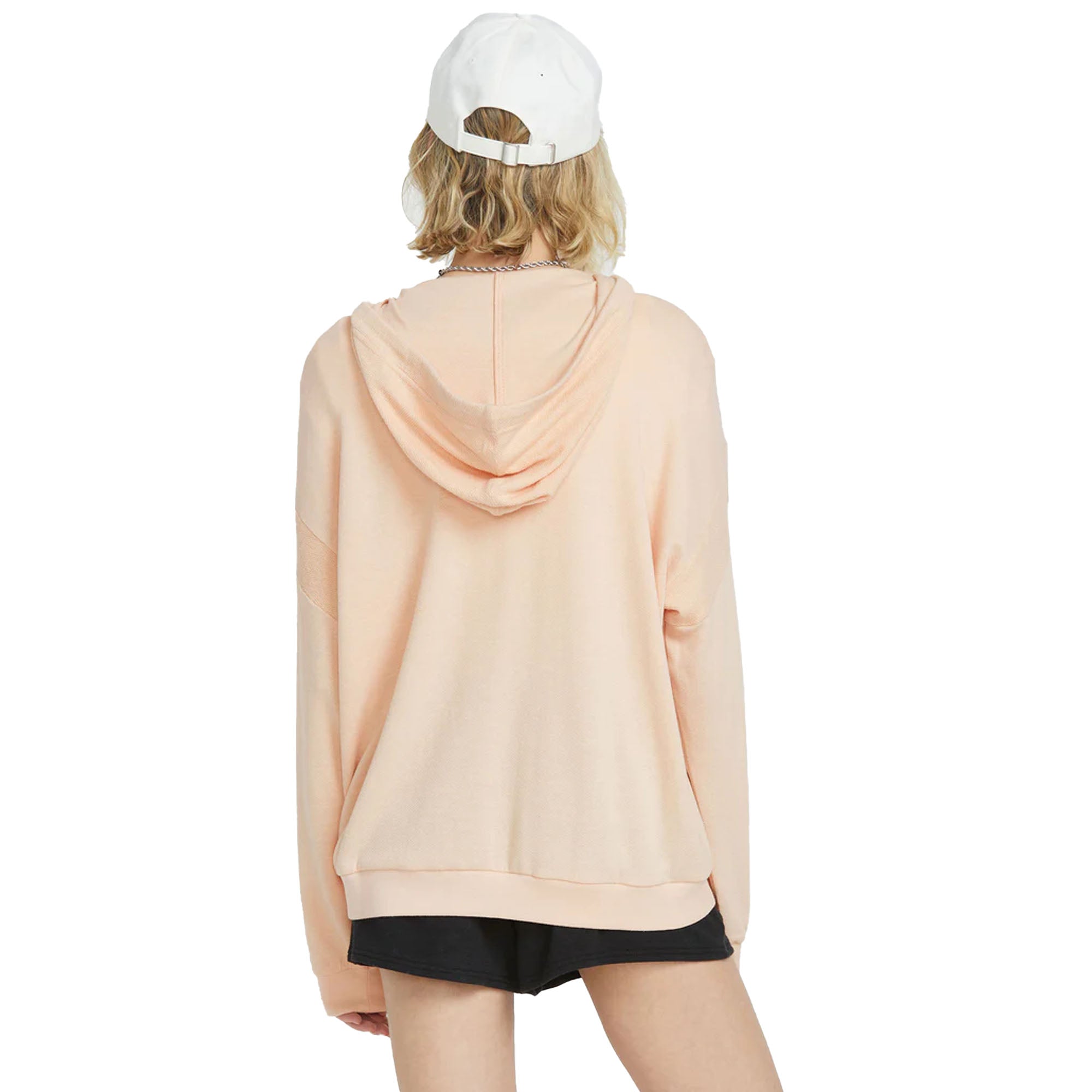 Volcom Lived In Lounge Frenchie Zip Women's Hoodie - Champagne Gold