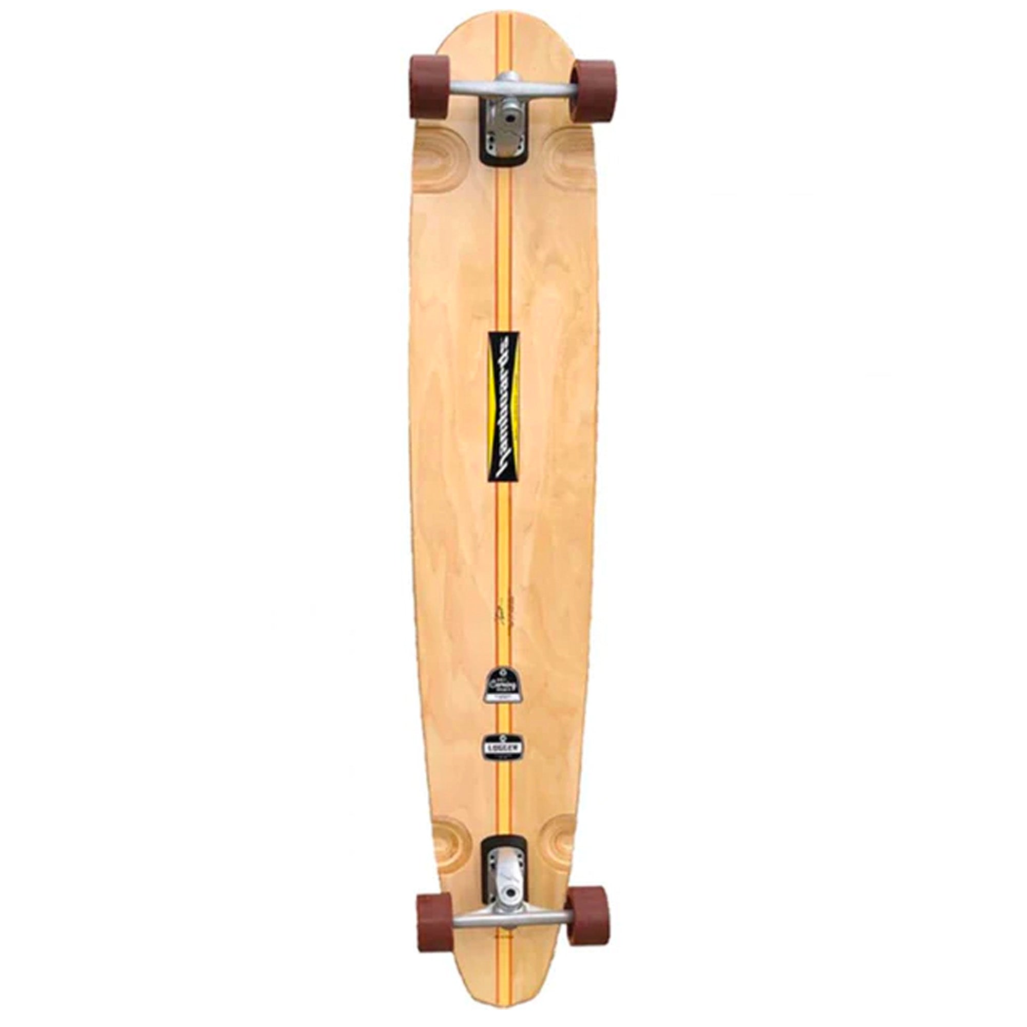 Hamboard Logger 60" Surfskate Skateboard - Light Blue