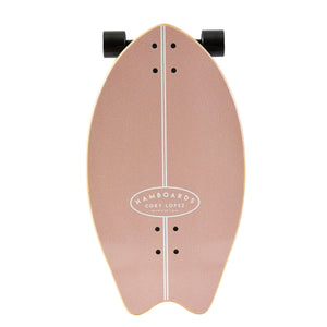 Hamboard Cory Lopez Twisted Fin 26" Surfskate Skateboard - Pastel