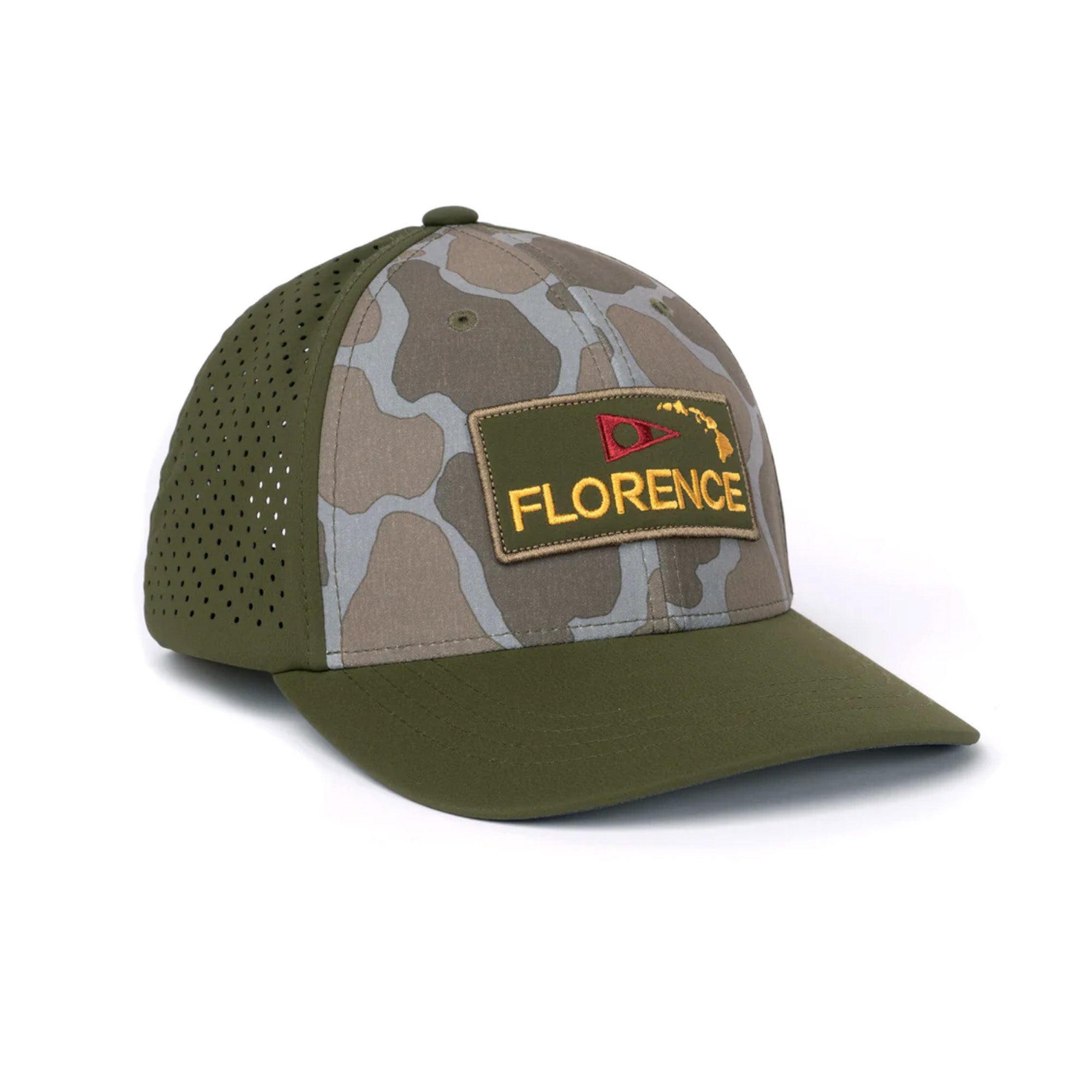 Florence Marine X Airtex Men's Hat - Burnt Olive Camo