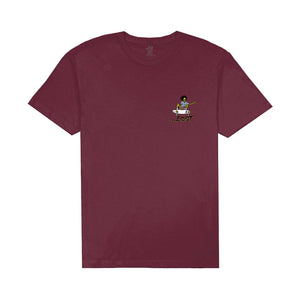 Lost Air Time Men's S/S T-Shirt - Maroon