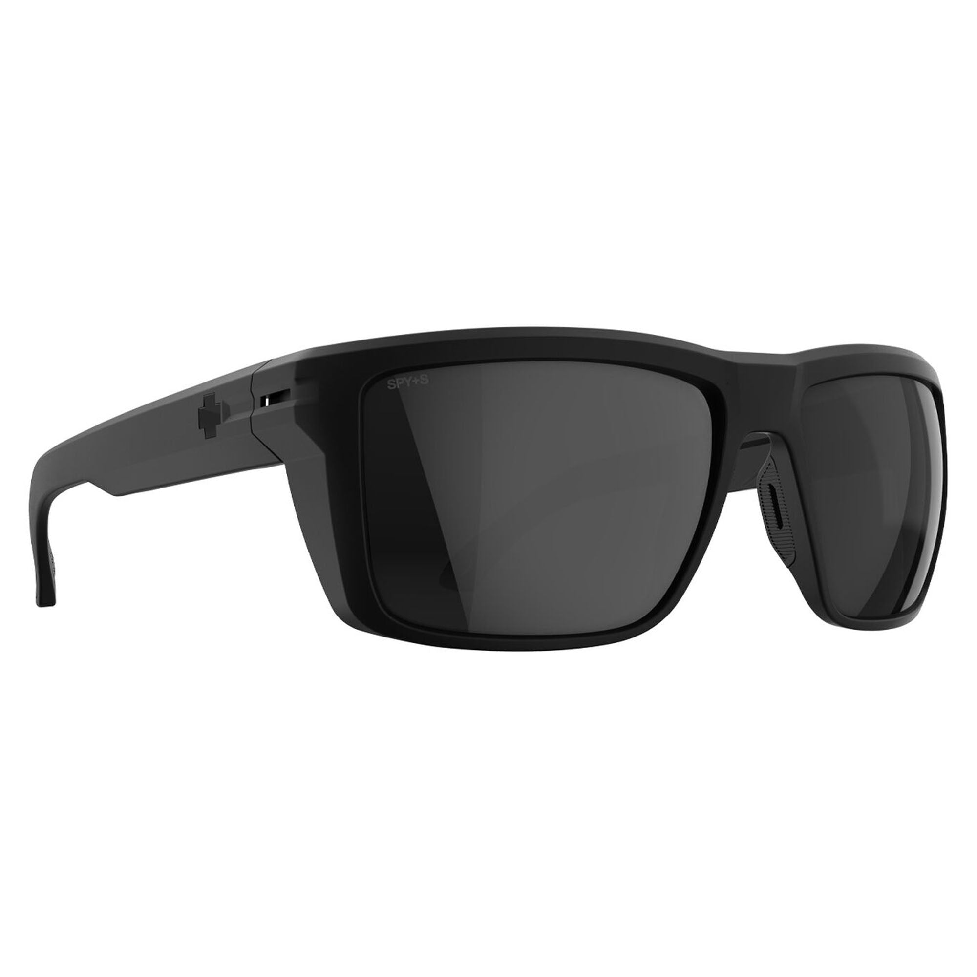 Spy Overhaul XL Men's Sunglasses - ANSI Soft Matte Black/Happy Boost Black Mirror Polarized