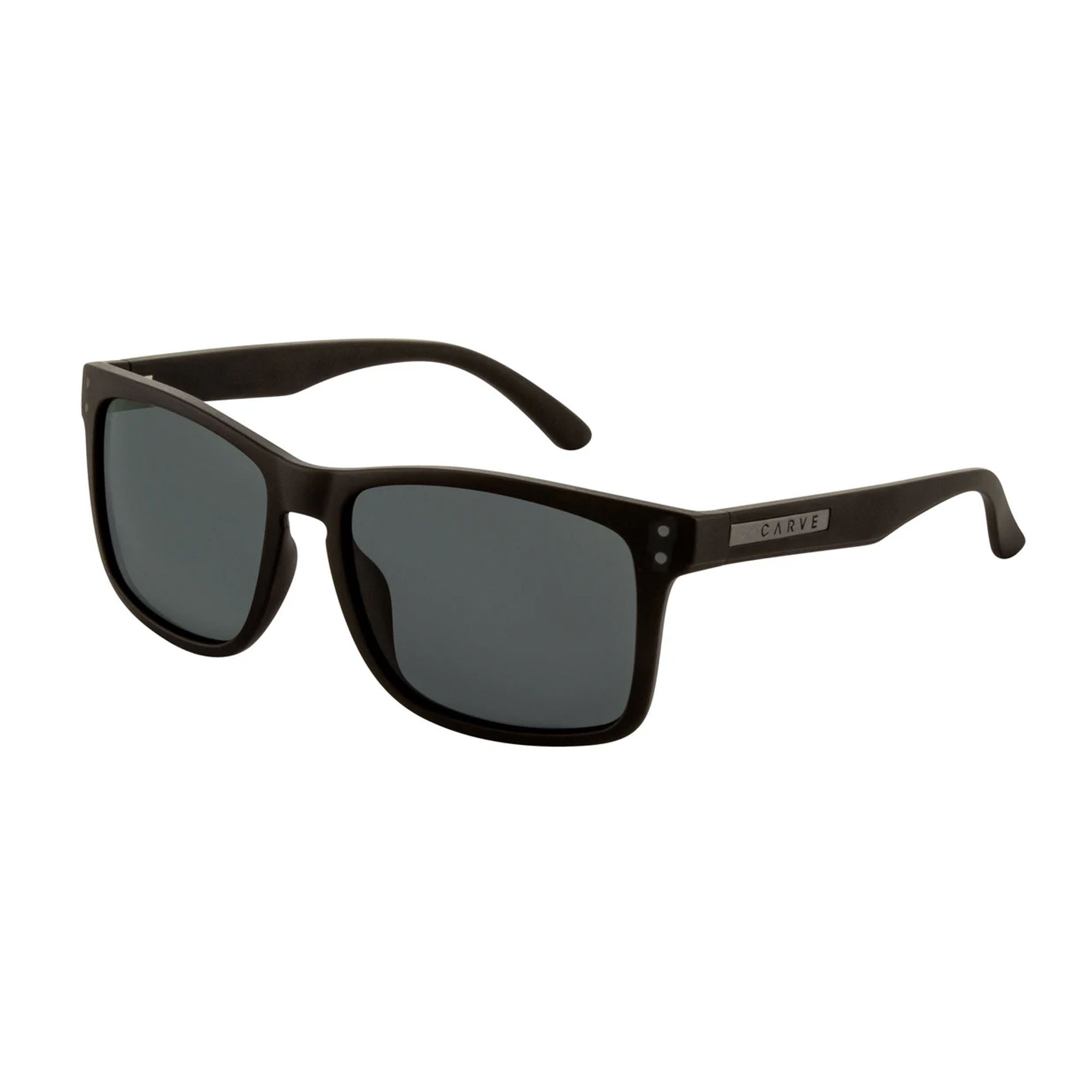 Carve Goblin XL Men's Sunglasses - Matte Black/Grey Injected Polarized