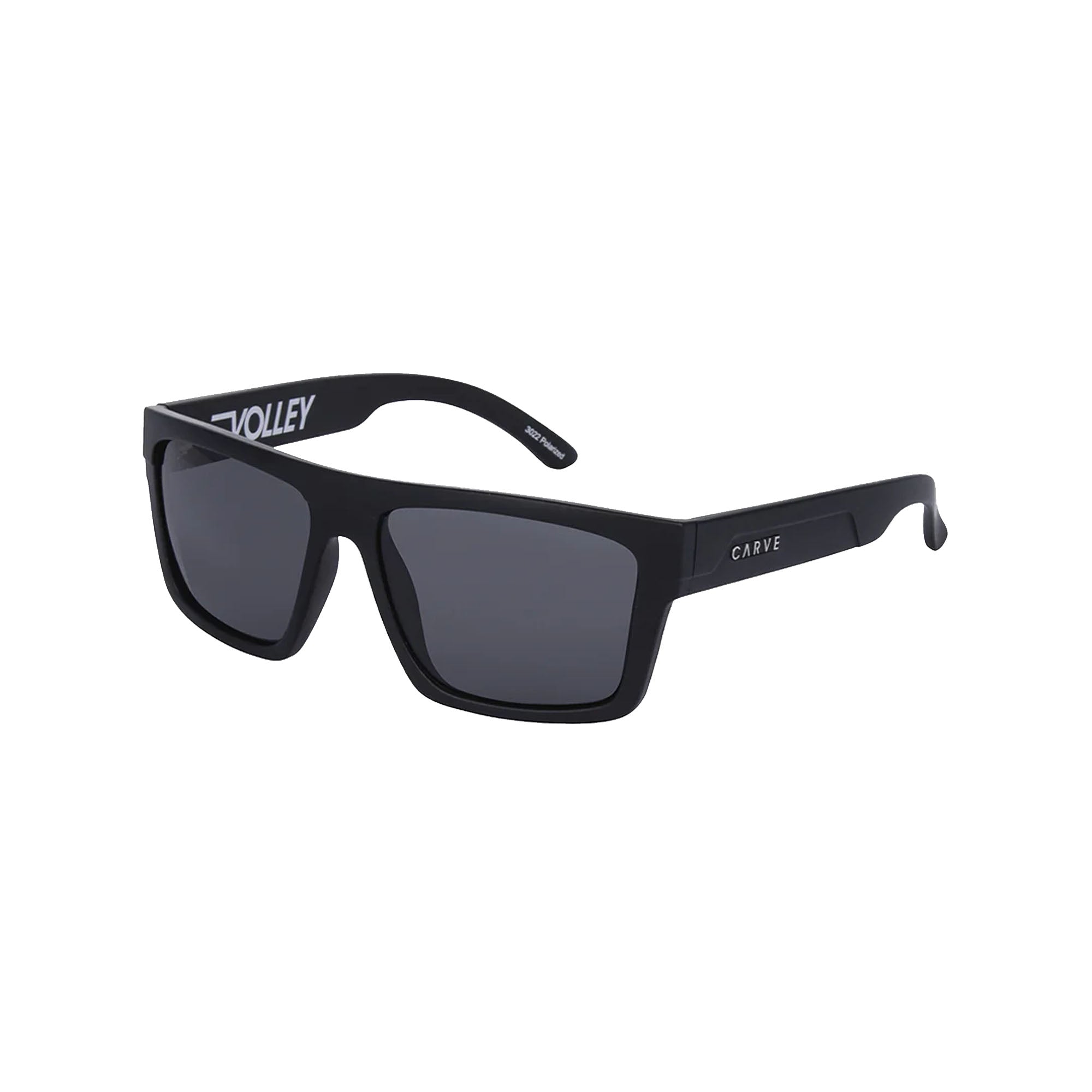 Carve Volley Men's Sunglasses - Matte Black/Grey Injected Polarized