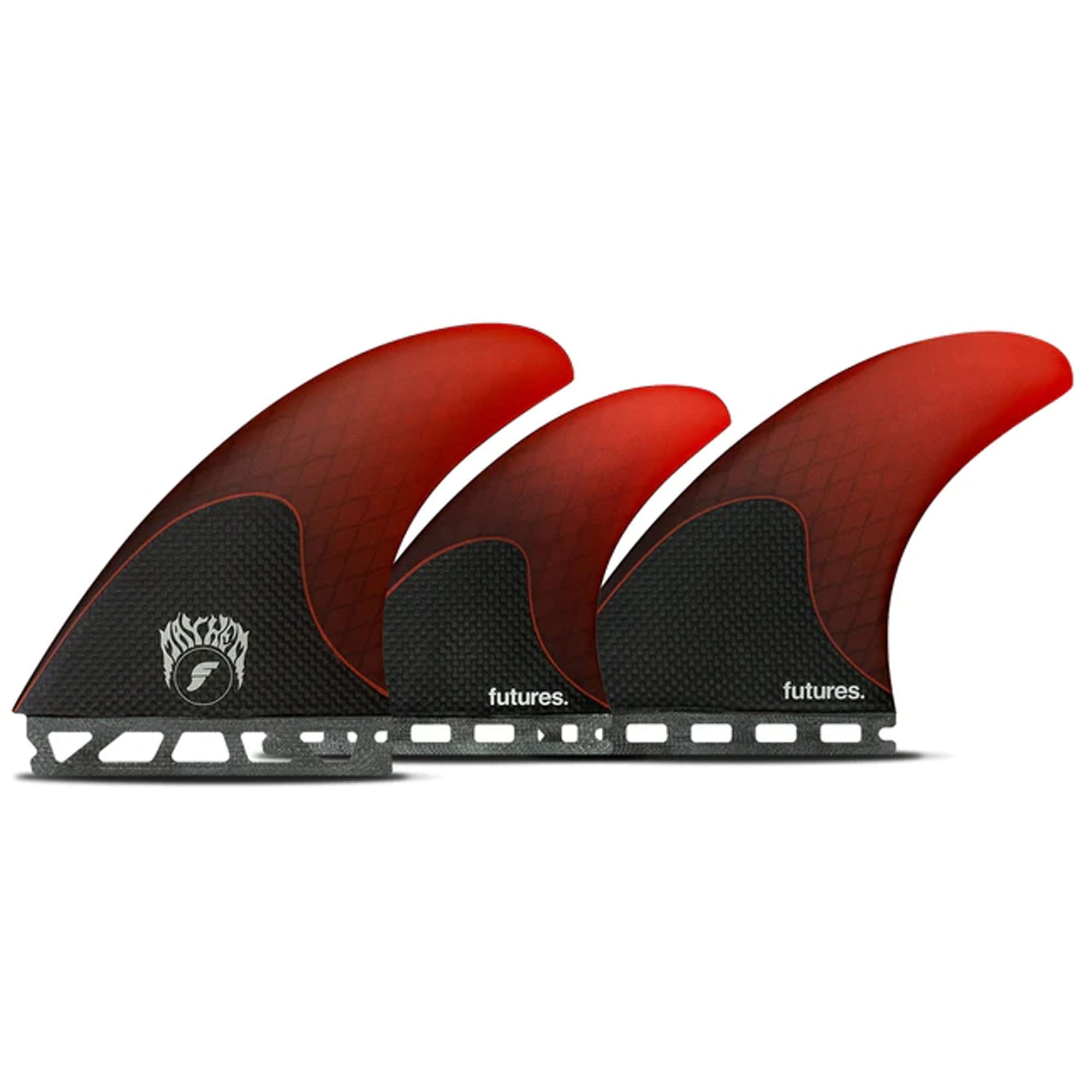 Futures Mayhem 3.0 HC 5-Fin Surfboard Fins - Large/Red