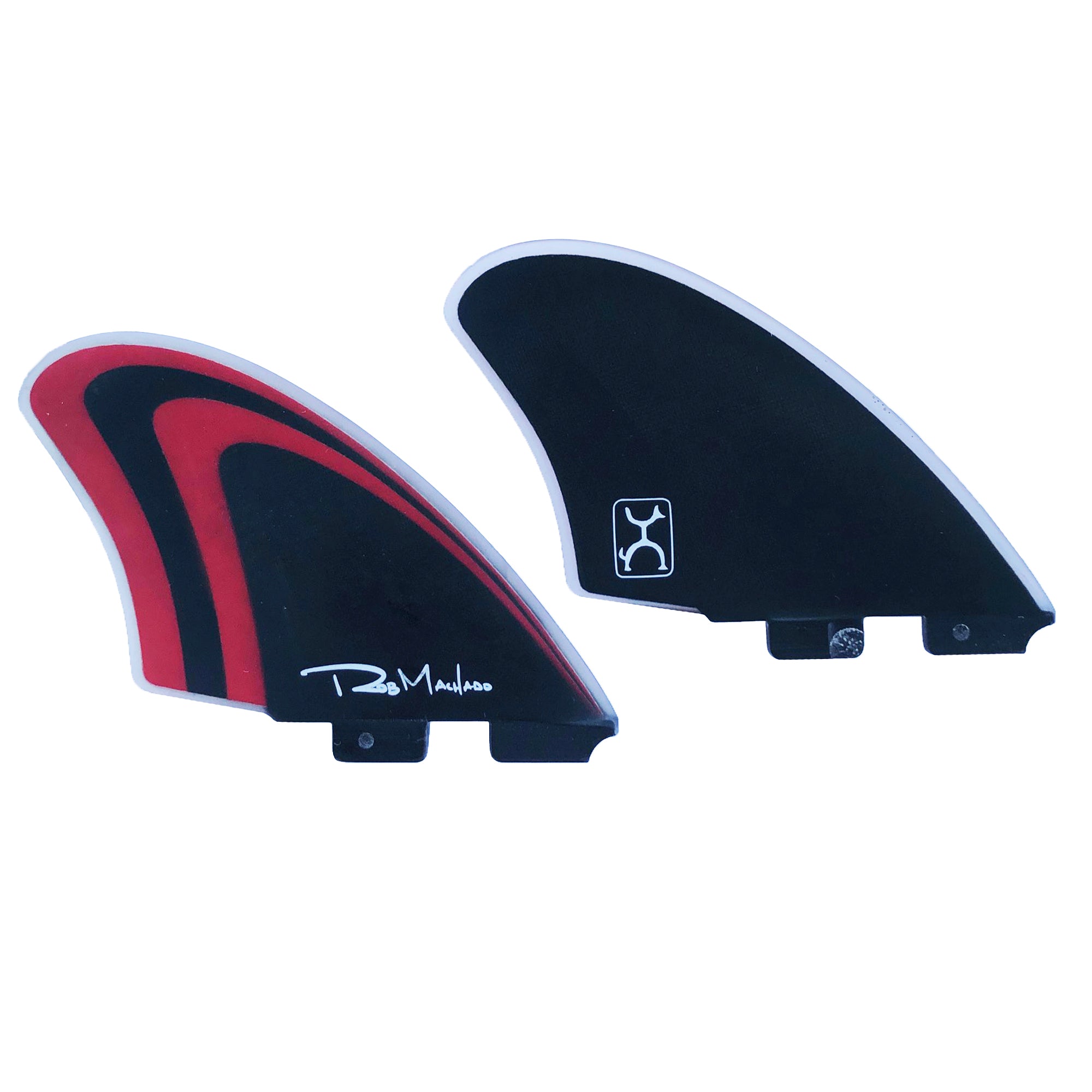 Firewire Machado Too Fish FCS II Twin Surfboard Fins - Black/Red