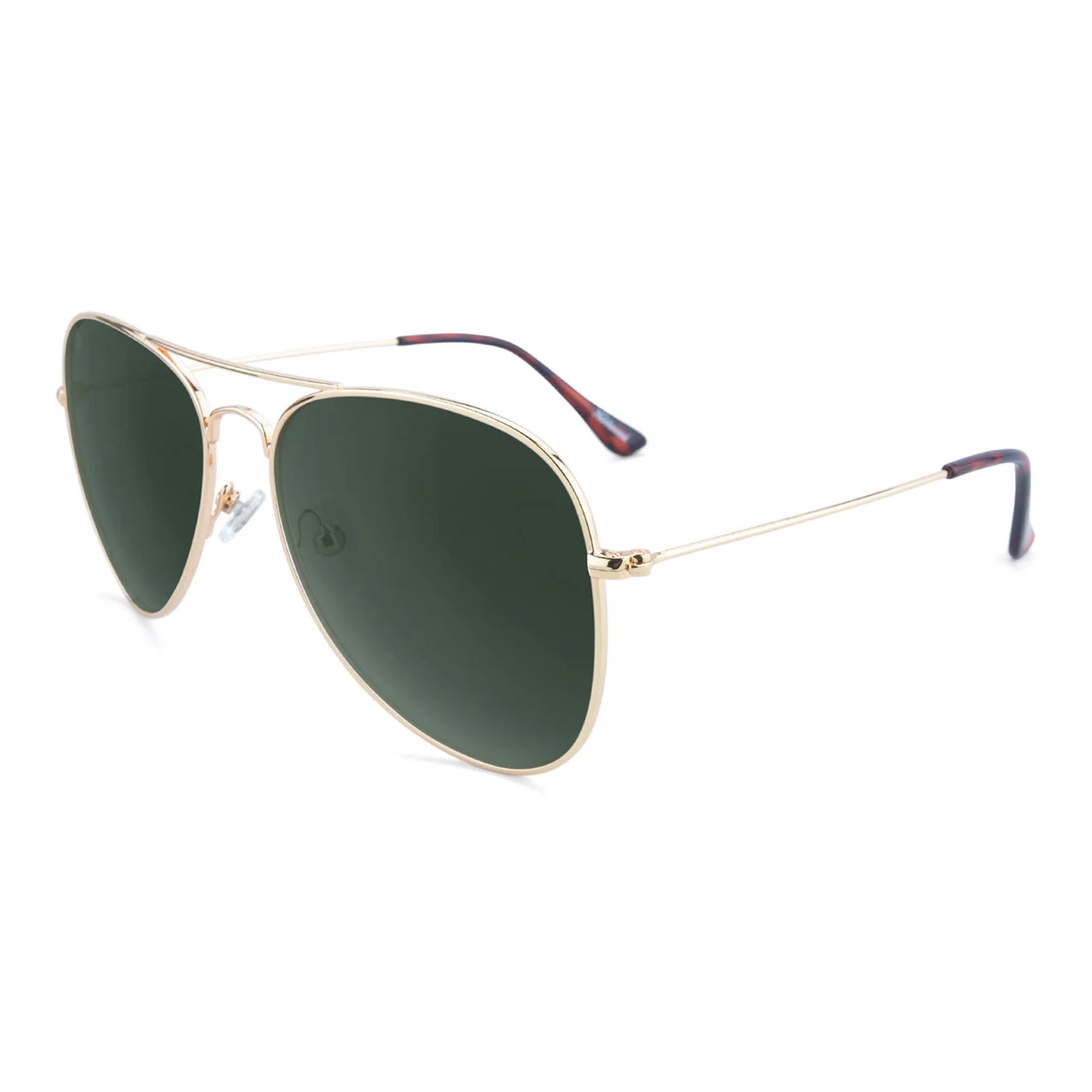 Knockaround Mile Highs Men's Sunglasses - Gold/Aviator Green