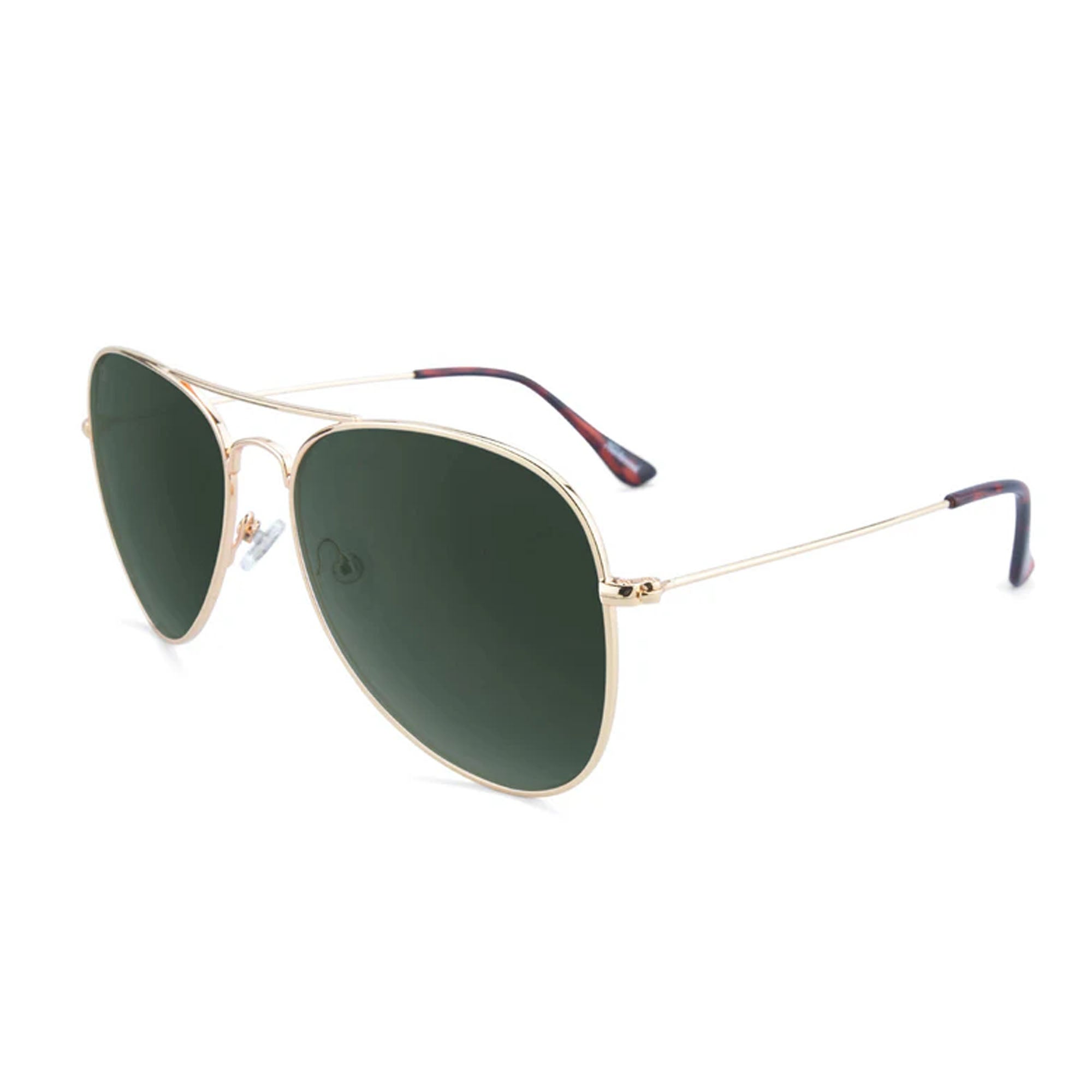 Knockaround Mile Highs Men's Sunglasses - Gold/Aviator Green