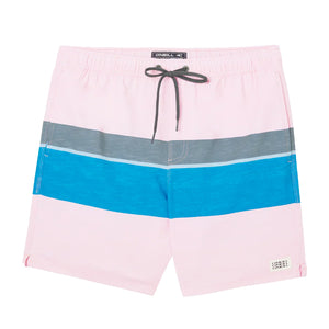 O'Neill Hermosa Volley 17" Discount Men's Boardshorts - Pink Dust