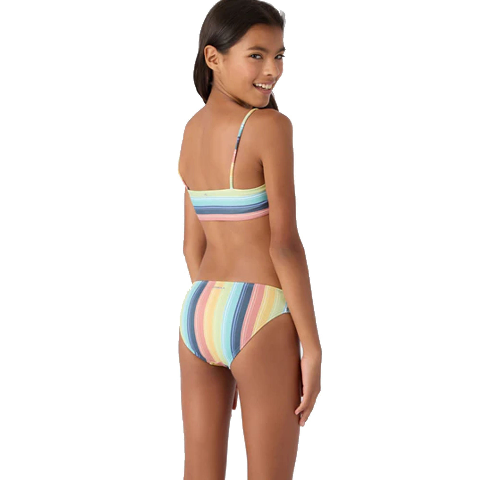 O'Neill Beachbound Stripe Square Neck Youth Girl's Bikini Set