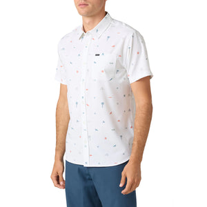 O'Neill TRVLR Upf Traverse Standard S/S Dress Shirt - Natural