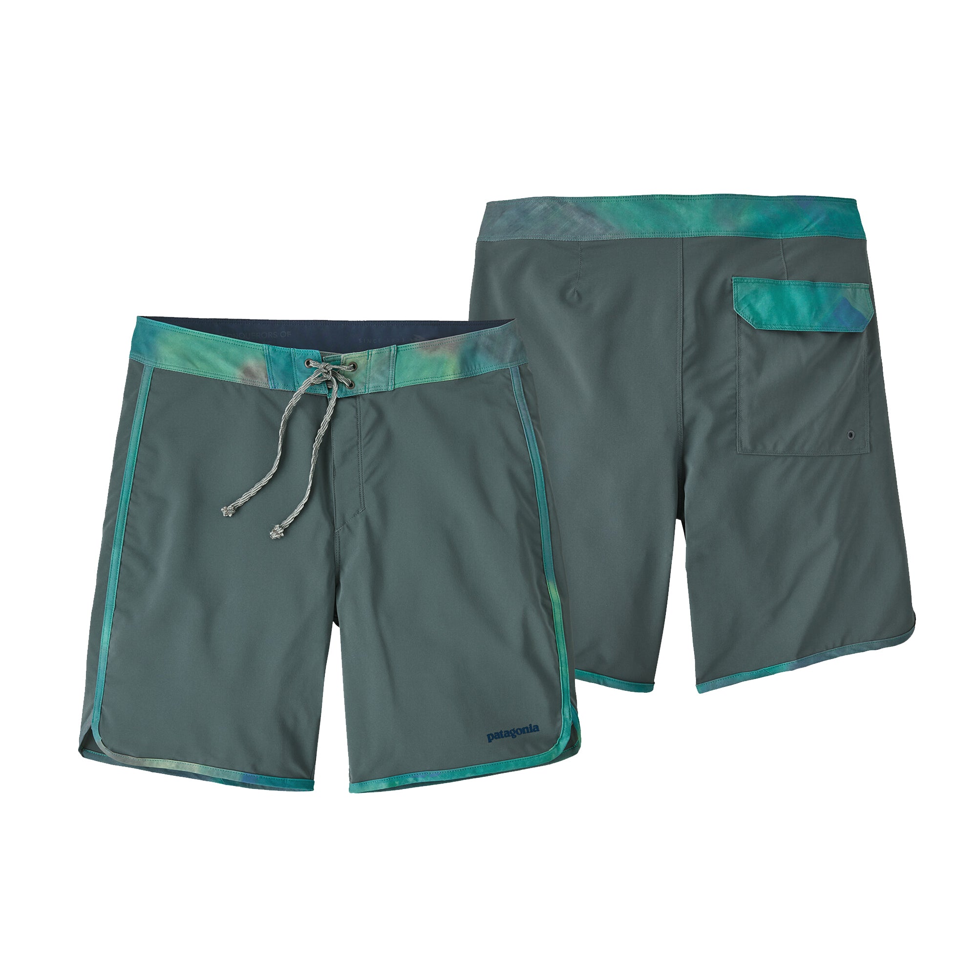 Patagonia Hydropeak Scallop 18" Men's Boardshorts - Green