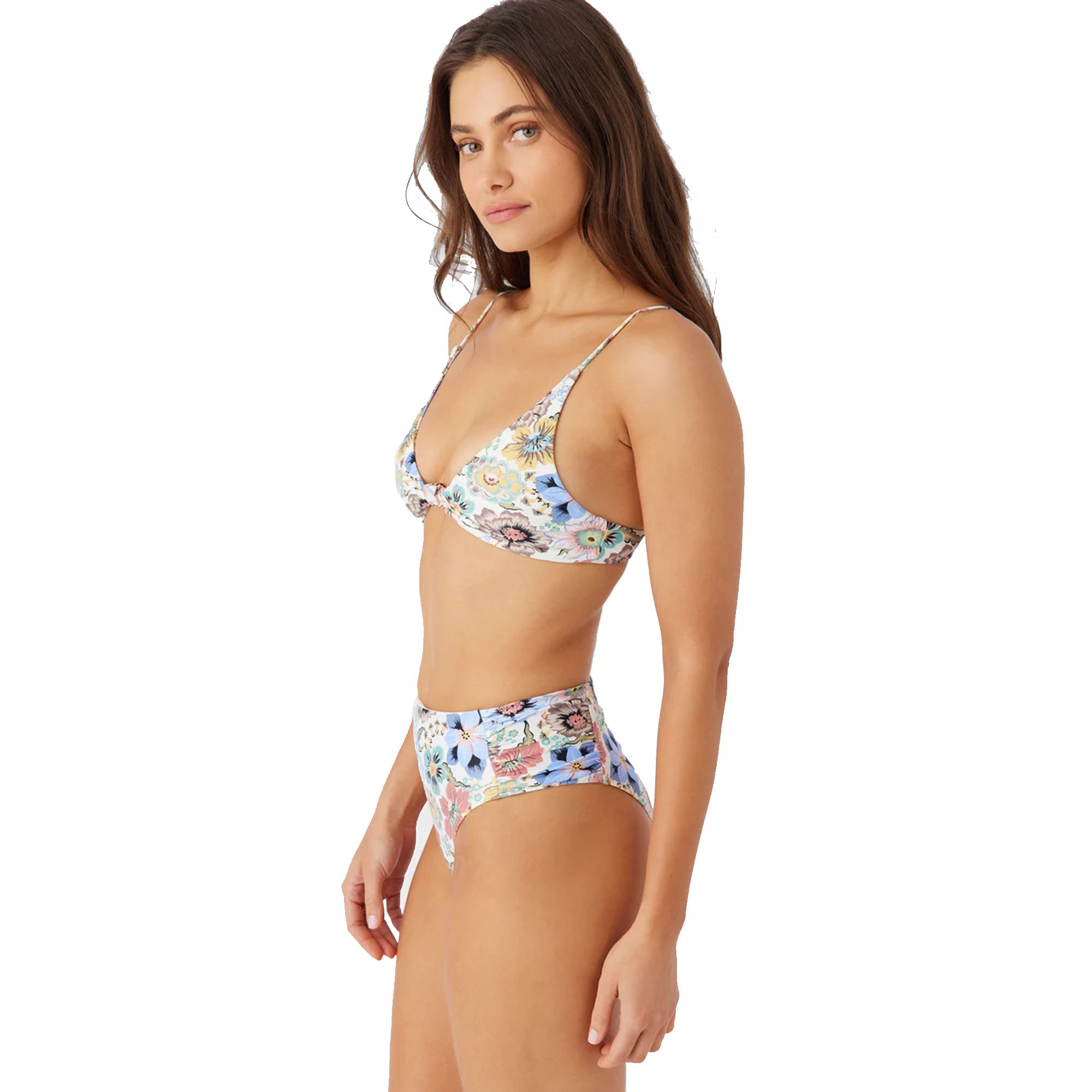 O'Neill Talitha Floral Pismo Bralette Women's Bikini Top - Vanilla