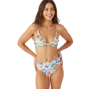 O'Neill Talitha Floral Pismo Bralette Women's Bikini Top - Vanilla