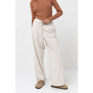 Rhythm Classic Drawstring Women's Pants - Oat