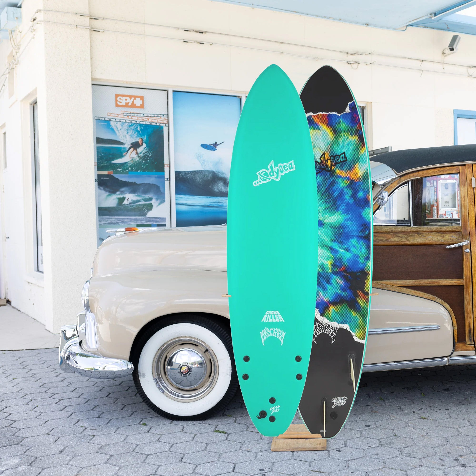 Catch Surf Odysea X Lost Crowd Killer 6'8 Soft Surfboard - Turquoise