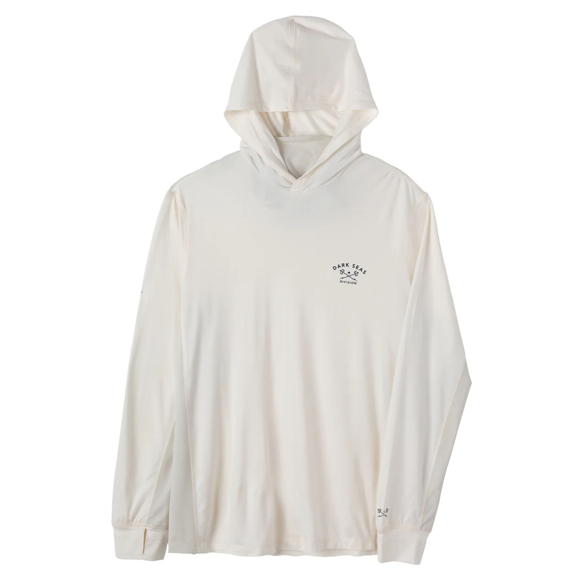 Dark Seas Bimini UV Hooded L/S Shirt - White