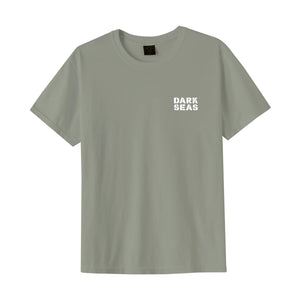 Dark Seas Streamline Pigment Men's S/S T-Shirt - Oil Green