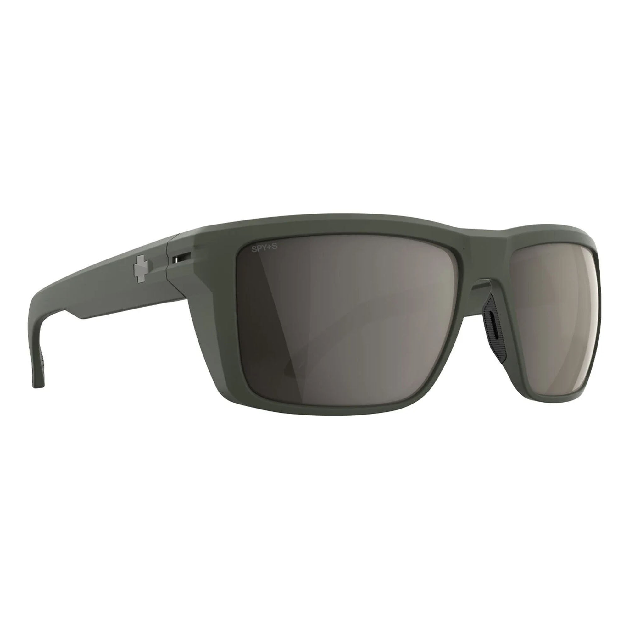 Spy Overhaul XL Men's Sunglasses - ANSI Matte Olive/Happy Boost Pewter Mirror