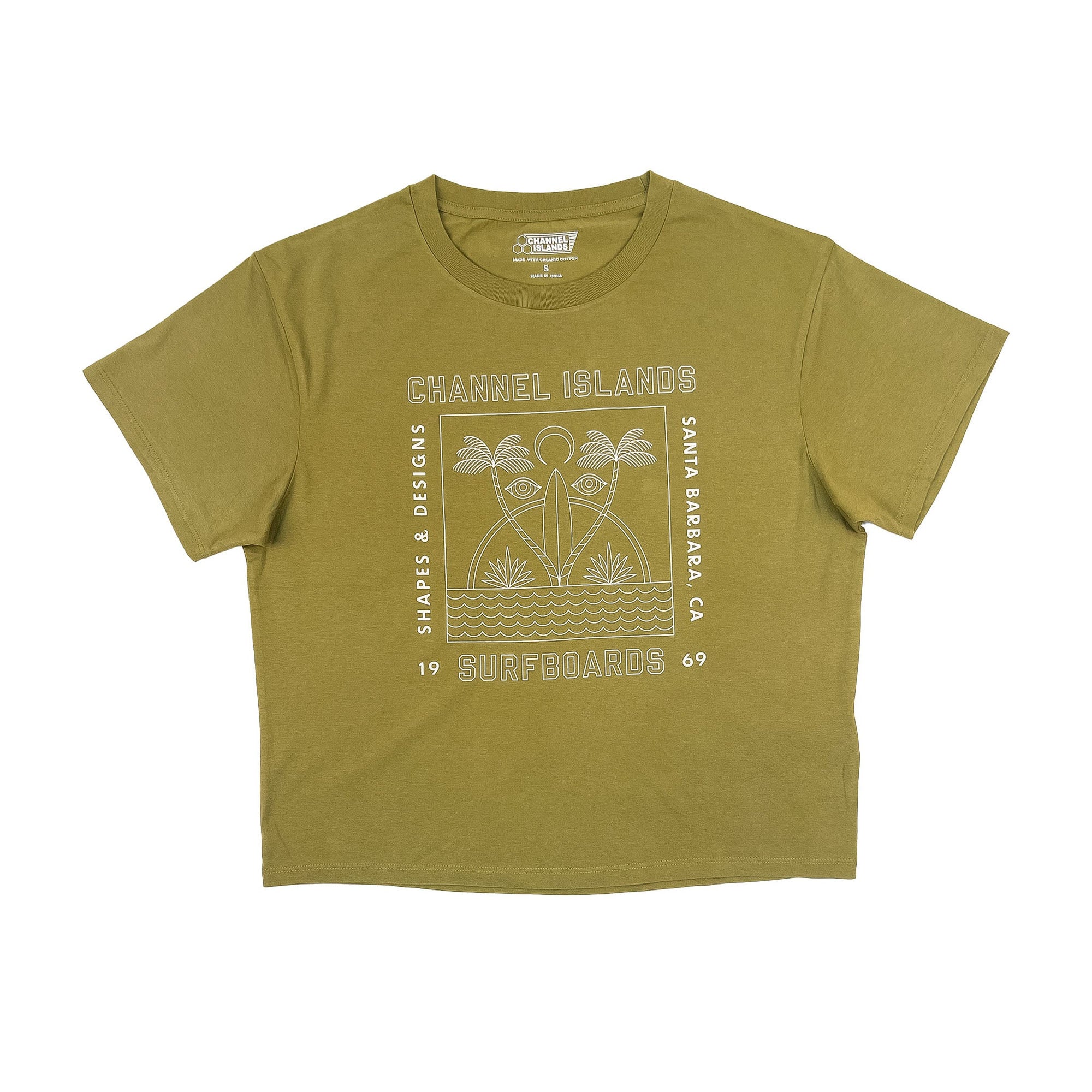 Channel Islands Eyes Women's S/S T-Shirt - Olive