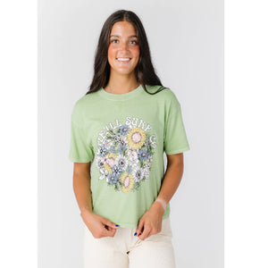 O'Neill Full Bloom Women's S/S Shirt - Green