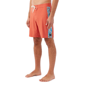 O'Neill Hyperfreak Mysto Side Panel 18" Men's Boardshorts - Picante