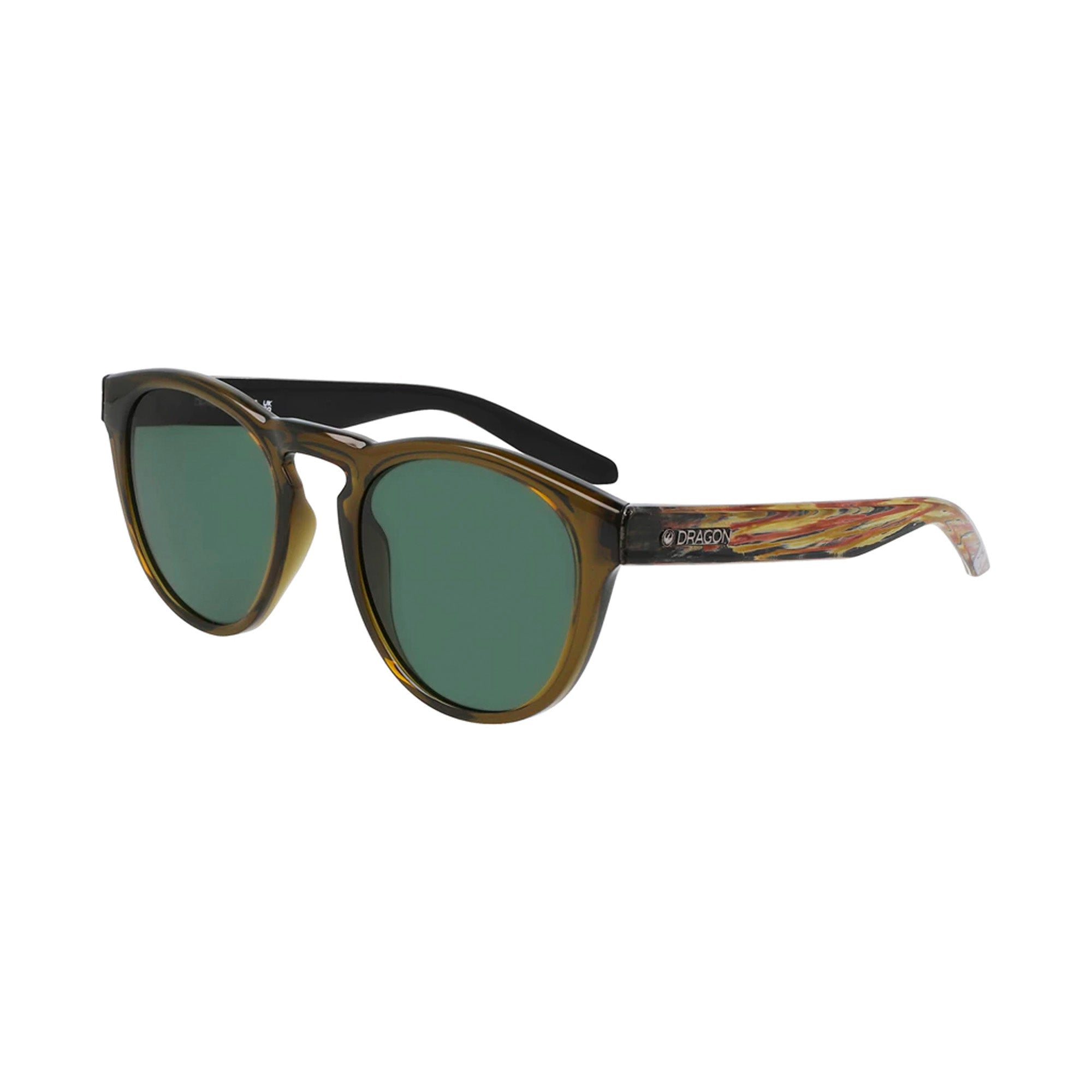 Dragon Opus LL Men's Sunglasses - Shiny Olive/Olive Resin Polarized