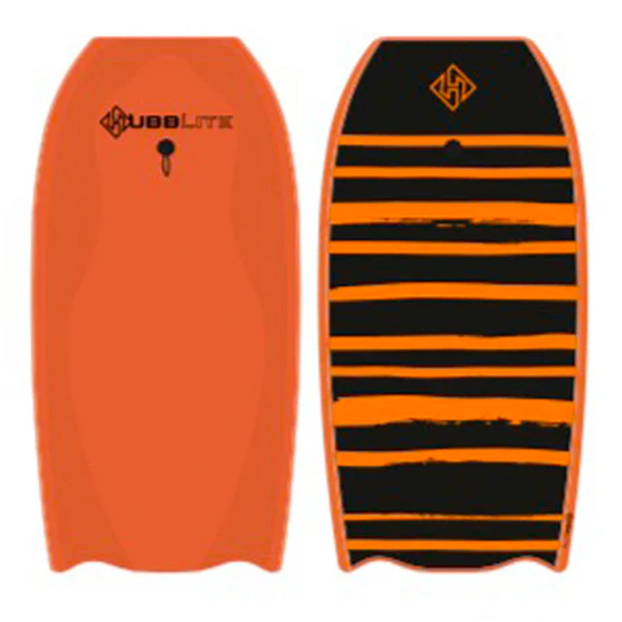 Hubboards Hublite 42" EPS Bodyboard w/ Leash - Orange