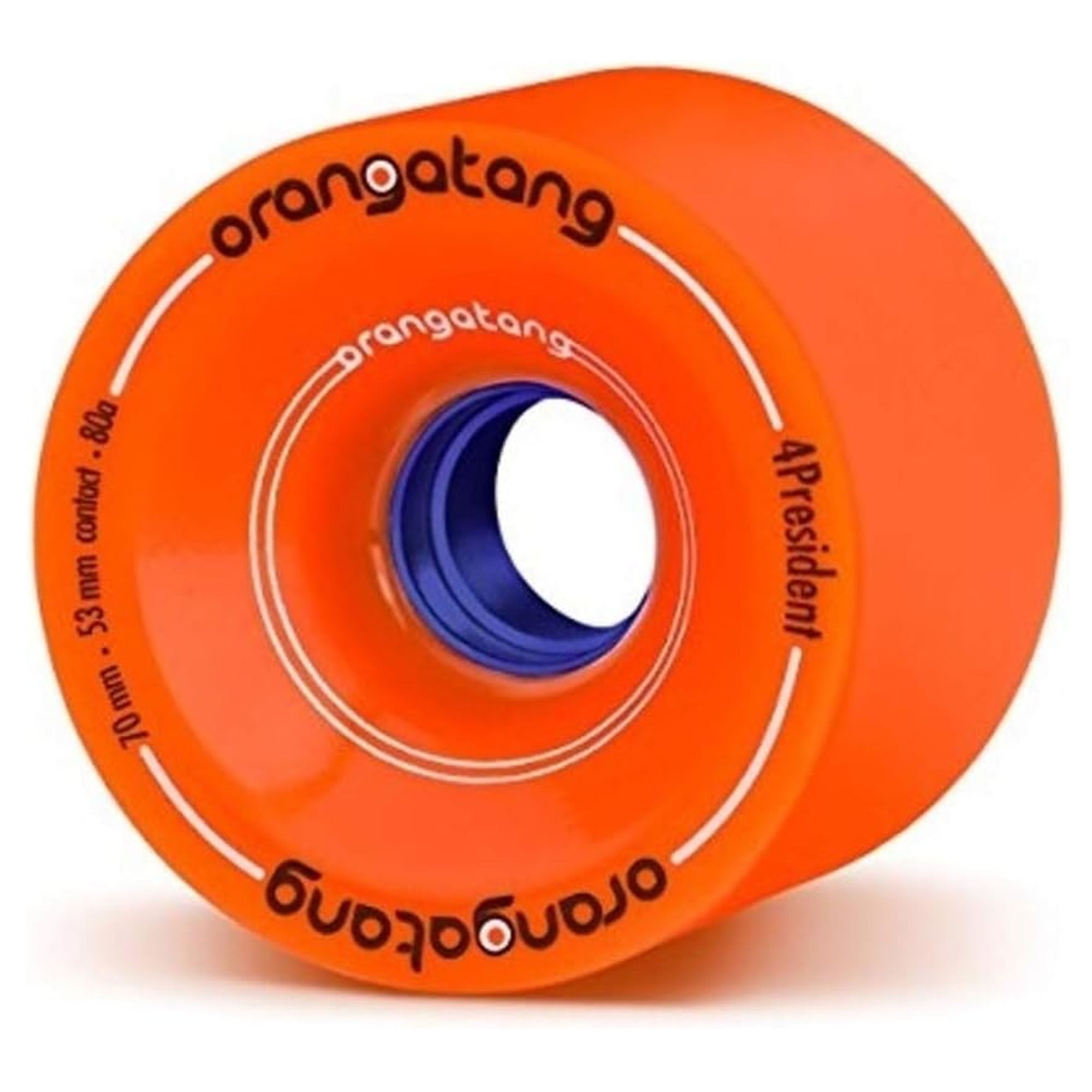 Orangatang 4President 70mm 80a Longboard Skateboard Wheels - Orange