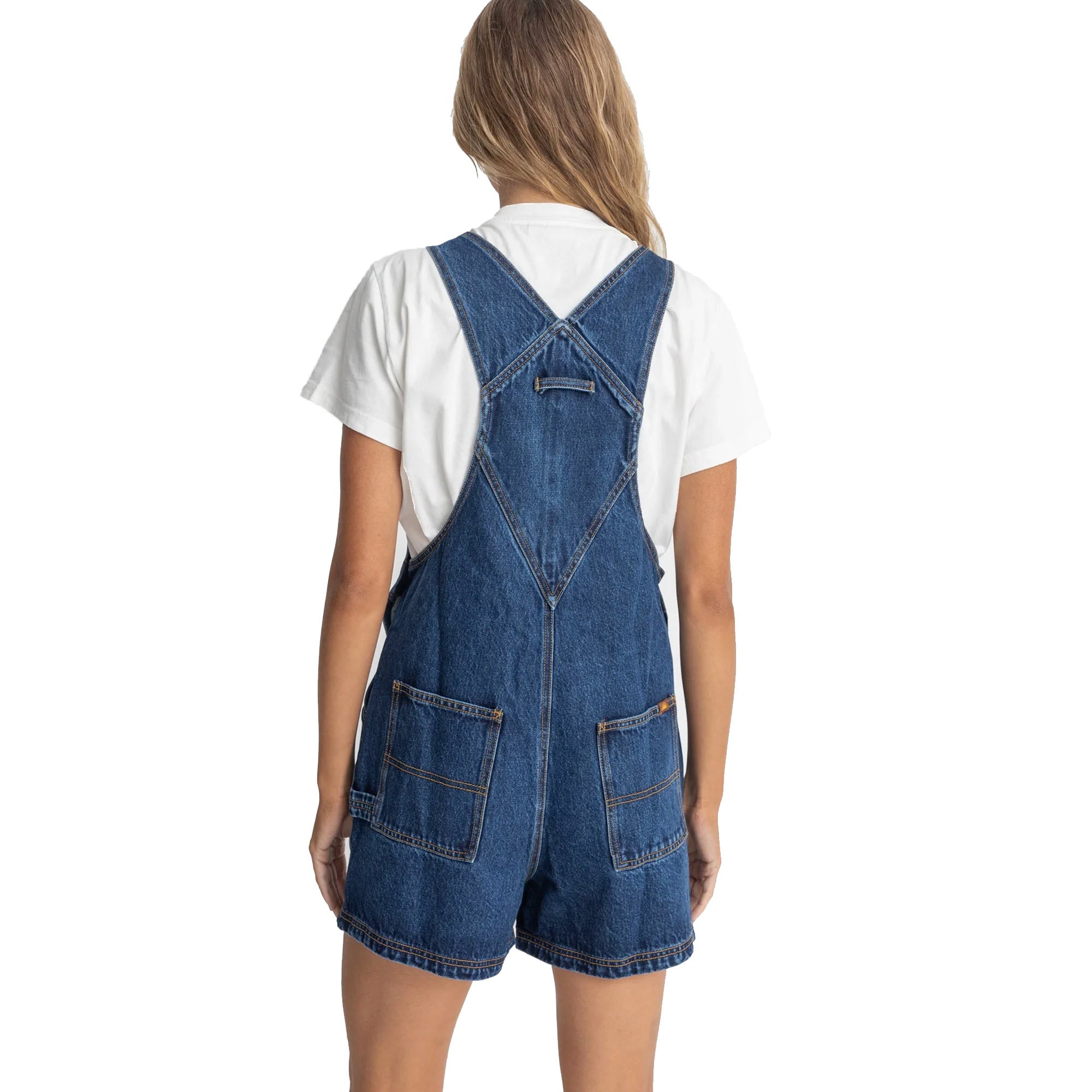 Rhythm Tides Short Women's Overalls - Blue