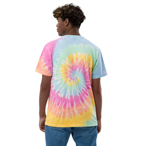 Surf Station Tie Dye Embroidered Vegas Oversized T-Shirt