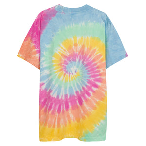 Surf Station Tie Dye Embroidered Vegas Oversized T-Shirt