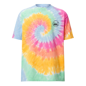 Surf Station Tie Dye Embroidered Vegas Oversized T-Shirt